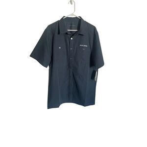 New Polaris Mens Baby Blue Short Sleeve Pit Shirt Size Large